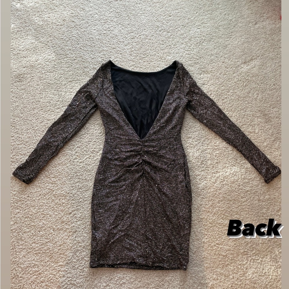 Gold & black sparkly dress